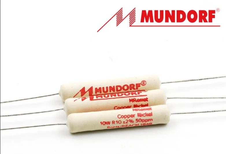2 Pz/Lotto Mundorf Mcap Classic 10W Serie Mrec-10 Classico Non Induttivo Filo Avvolto Frequenza Divisore Resistenza Spedizione Gratuita