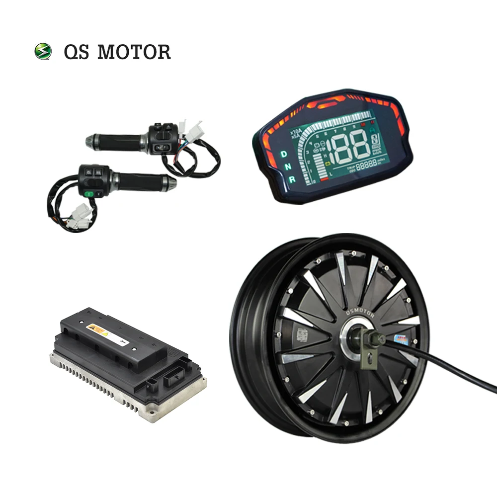 US $405.00 Hub Motor QSMOTOR 12inch 3000W 72V 80kph with EM150SP controller and kits for Scooter