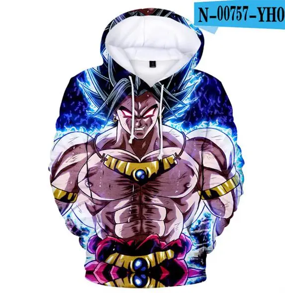 Лидер продаж, детские платья 3D худи Dragon Ball Для мужчин/Для женщин осенняя модная повседневная Уличная Толстовка Смешные пуловер для мальчиков и для девочек, одежда с капюшоном