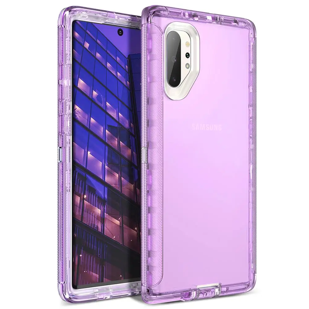 Грандевер жесткий чехол для samsung Galaxy Note10 Plus градиентный Прозрачный чехол для ударопрочного полного защитного чехла для Note10