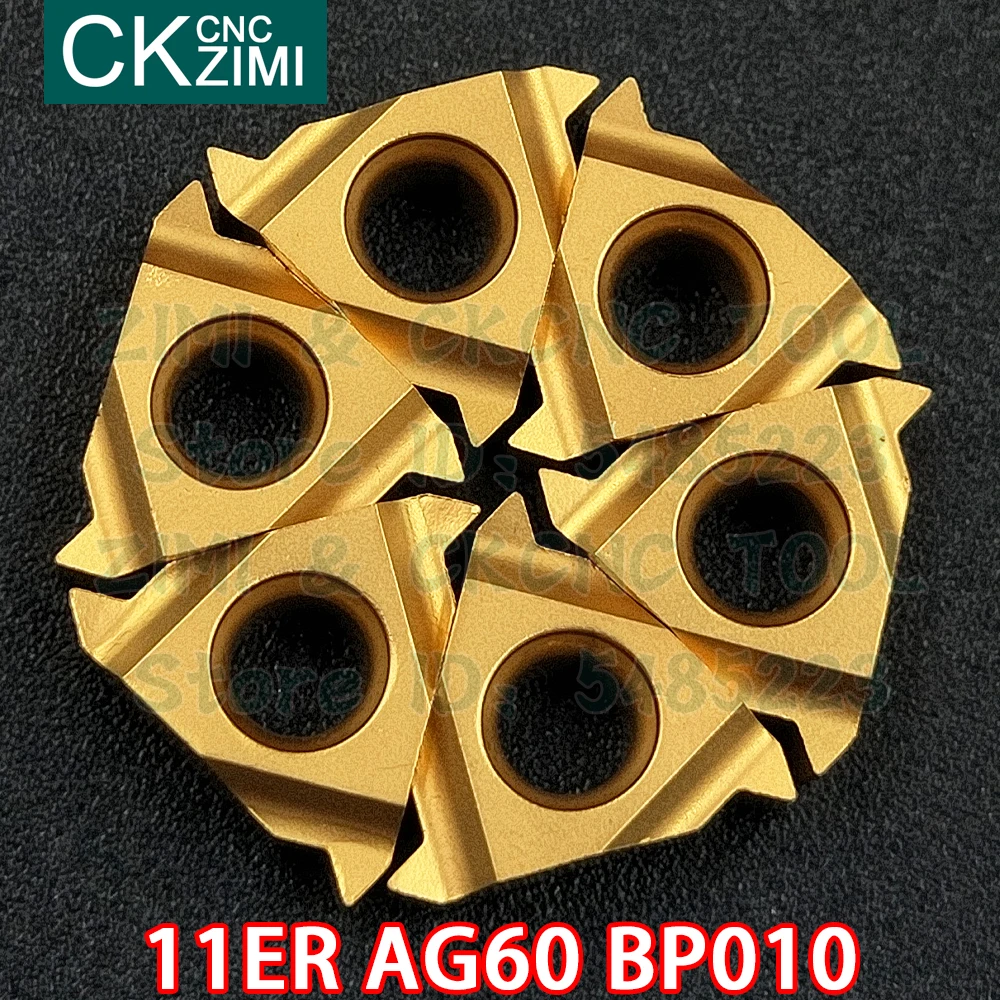 

11ER AG60 BP010 carbide inserts External thread inserts Tools Threading tools CNC Metal lathe turning Cutting tools for steel