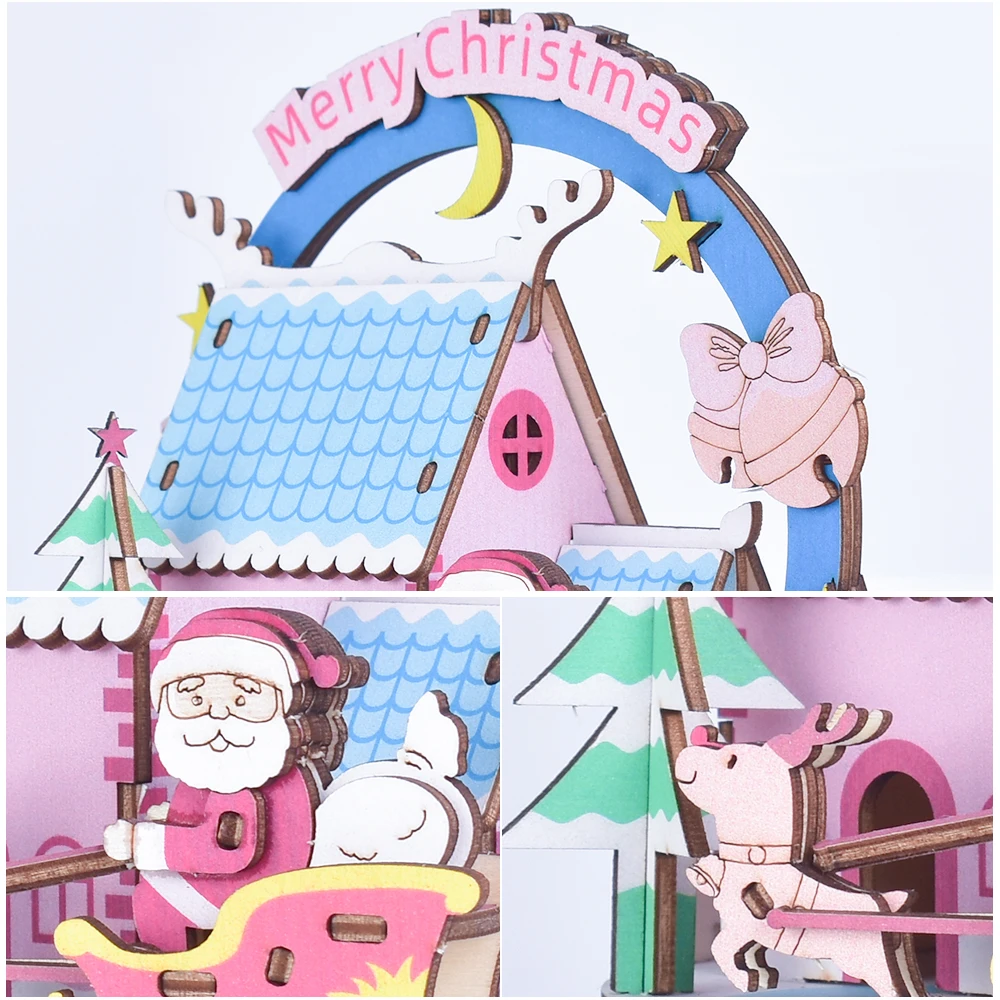 CUTEBEE DIY музыкальная шкатулка кукольный домик Миниатюрный Кукольный дом с деревянная мебель для дома игрушки для детей на день рождения Рождественский подарок MUB5