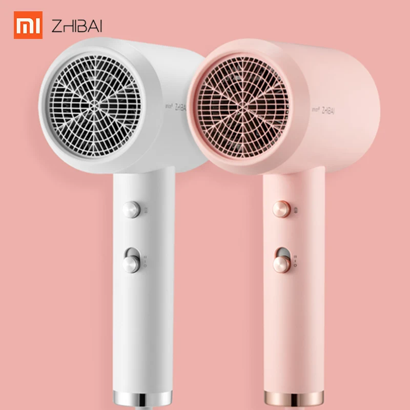 XIAOMI MIJIA zhiбаи HL3 Анион Фен для волос с отрицательными ионами 1800 Вт Быстросохнущий Портативный Фен-диффузор профессиональный уход за волосами