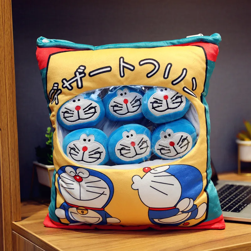 50 см Прекрасный «Покемон Пикачу» и «Doraemon Плюшевые игрушки Аниме мягкие милые пудинг Подушка Мягкая кукла для Для детей девочек Подарки на день рождения - Цвет: Doraemon