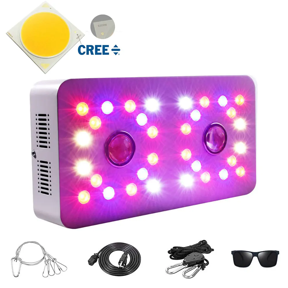 

Cree CXA2590 COB LED Grow Light Dimm Double Switch 900W 1800W Full Spectrum Plant Light Growing lamp for Grow Tent Greenhouse