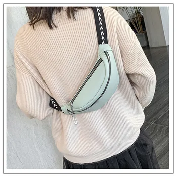 

Factory Outlet Women's Bag 2020 Spring New Waist Bag PU Leather European and American Casual Women's Bag Crossbody Chest Bag