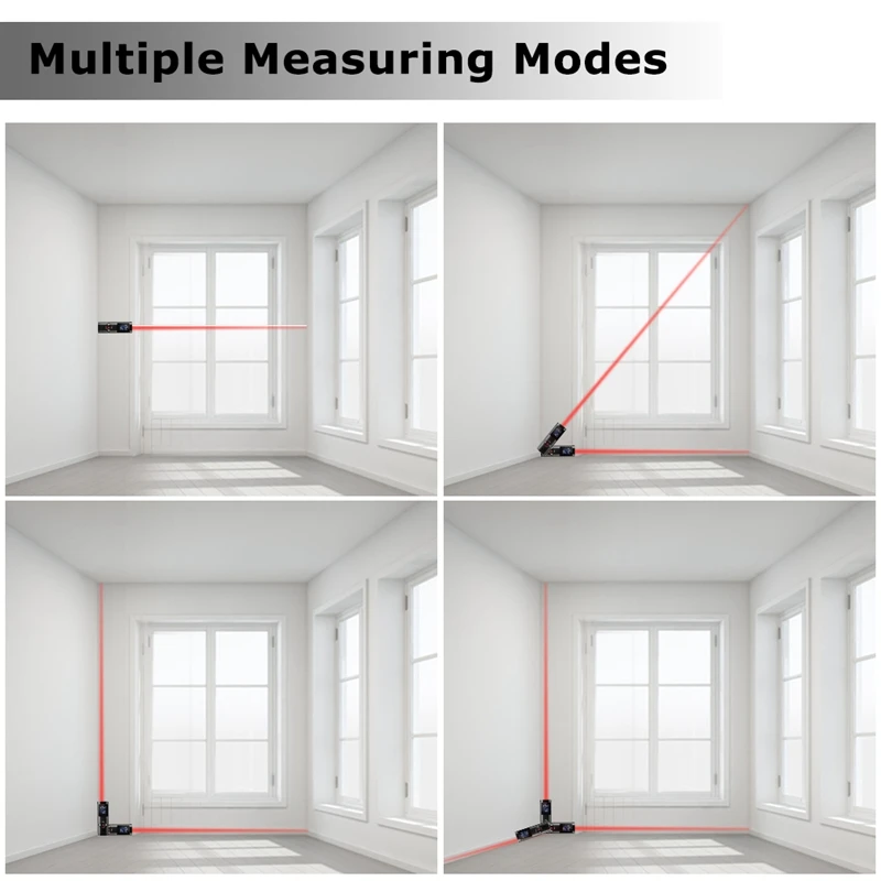 40M Handheld Mini Lcd Digital Distance Meter Measure Rangefinder Red Light Range Finder With Backlight