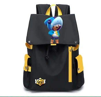 

Game Hero Leon Printed Backpack Boys Girls School Bag Teenager Usb Cable School Backpacks Women Men Bookbag Student Schoolbag