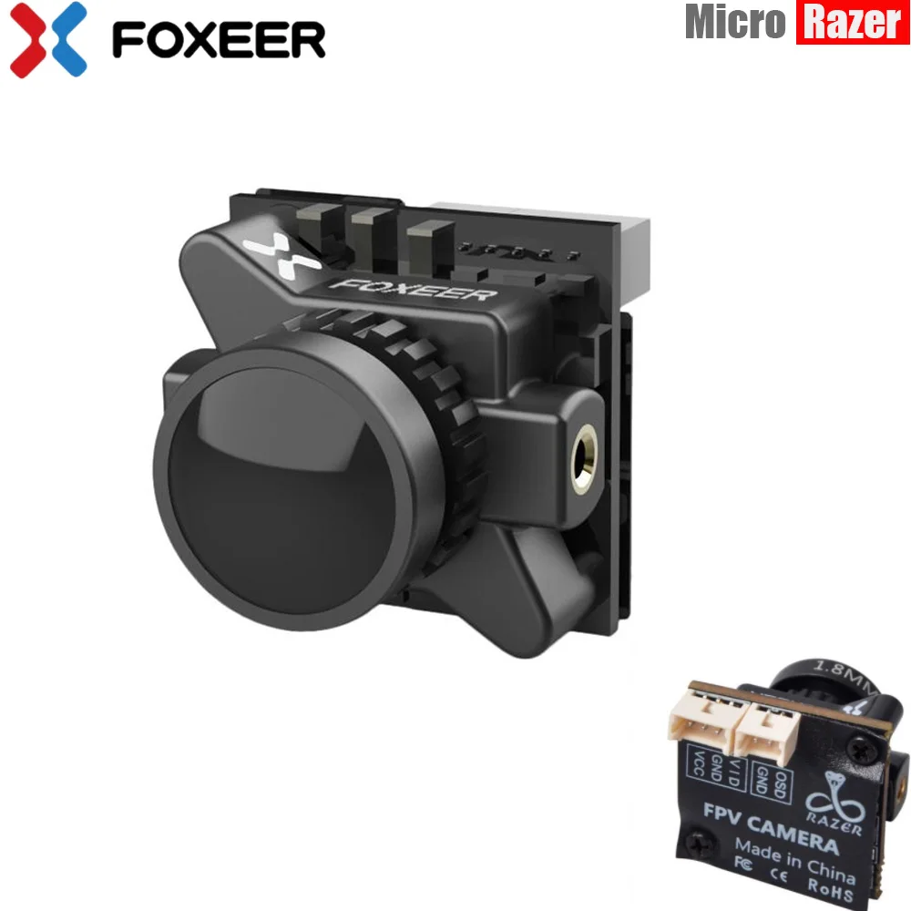 Foxeer razer Micro HD 5MP 1,8 мм M8 1200TVL 4:3/16:9 NTSC/PAL переключаемый с OSD 4,5-25 V естественное изображение FPV гоночный Дрон