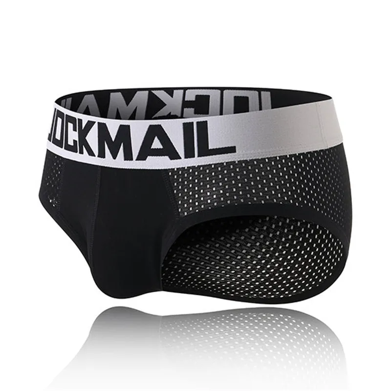 Мужские трусы боксеры JOCKMAIL сетчатые дышащие шорты из мягкого хлопка пикантные