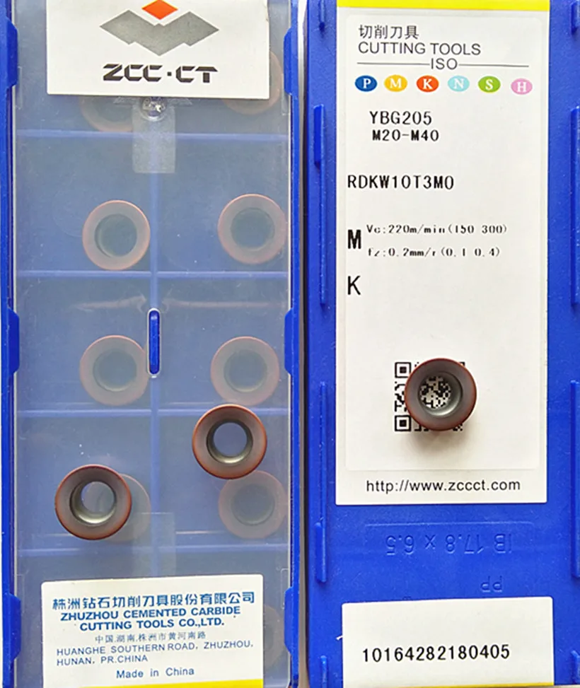 RDKW10T3MO RDKW1204MO YBG202 YBG205 100pcs/set 100% original ZCC.CT Carbide insert | Инструменты