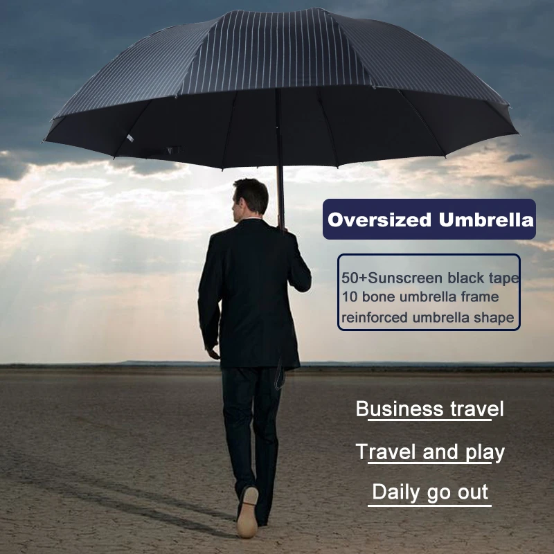 Paraguas plegable para sombrilla gran tamaño, 120cm, resistente a la lluvia, rayos UV y al viento|Paraguas| - AliExpress
