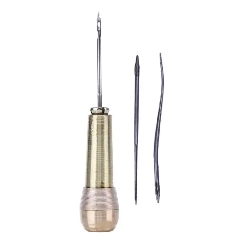 

Canvas Leather Shoes Awl Hand Stitching Taper Leathercraft Sewing Repair Tool Needle Tool Kit Leather Craft Sewing Supplies