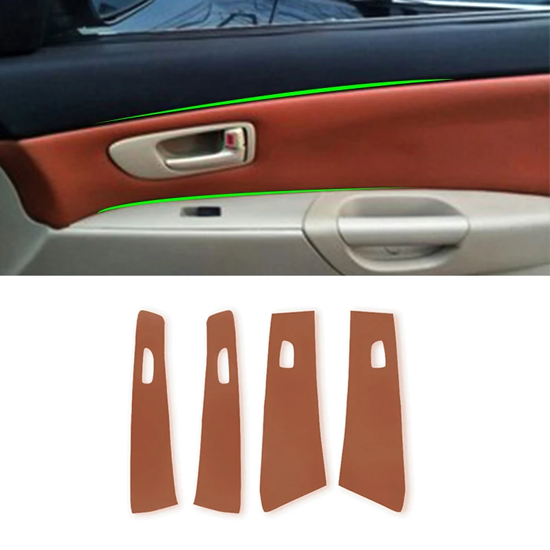 Для Mazda 3 2004 2005 2006 2007 2008 2009 4 шт. внутренняя панель из микрофибры кожаная защитная