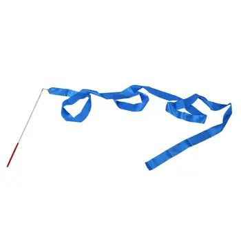 

Gym Dance Ribbon Rhythmic Gymnastic Streamer Rod Baton Twirling Blue-ABLD