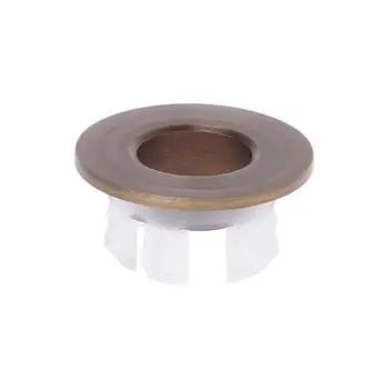 

2020 Bathroom Basin Sink Overflow Cover Six-foot Round Insert Chrome Ring Hole Cap