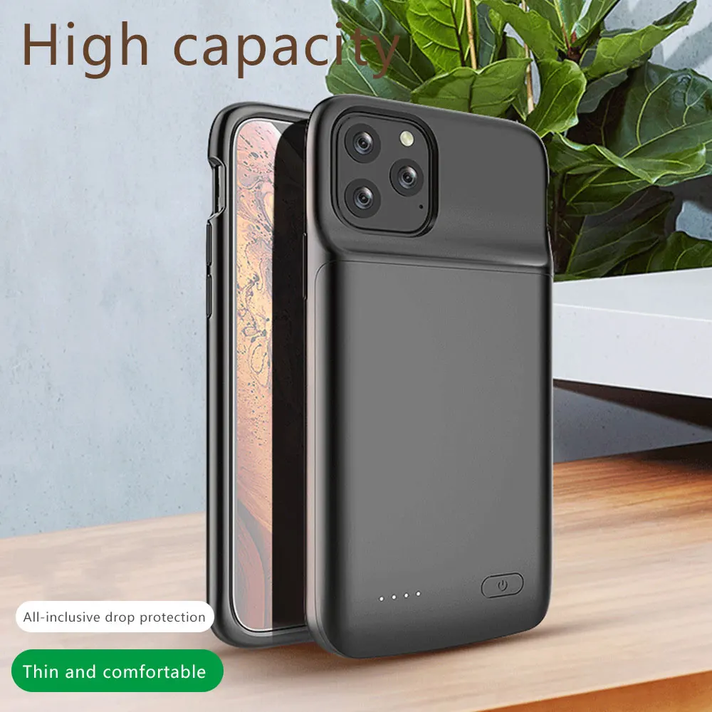 FLOVEME Тонкий чехол с зажимом для зарядки аккумулятора iPhone 11 Pro Max внешний