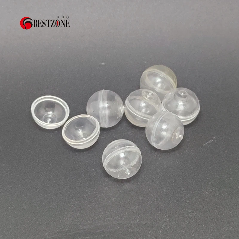 Mini 100Pcs 0.59Inch D15MM Clear Transparent Plastic Small Capsules Toys Surprise Ball Empty Eggshell Kids Box Tiny Paintba Prop 5