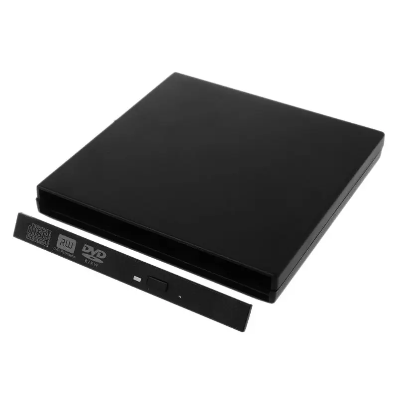 12,7 мм USB 2,0 Внешний DVD/CD-ROM чехол для ноутбука, компьютера, ноутбука, настольного ПК, оптический диск SATA на SATA внешний DVD Enc