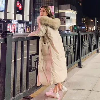 

Loose Winter Jacket Women Clothing Warm Thick Down Cotton Coat Female Padded BF Style Hooded Women Winter Jacket Overcoat Q1846