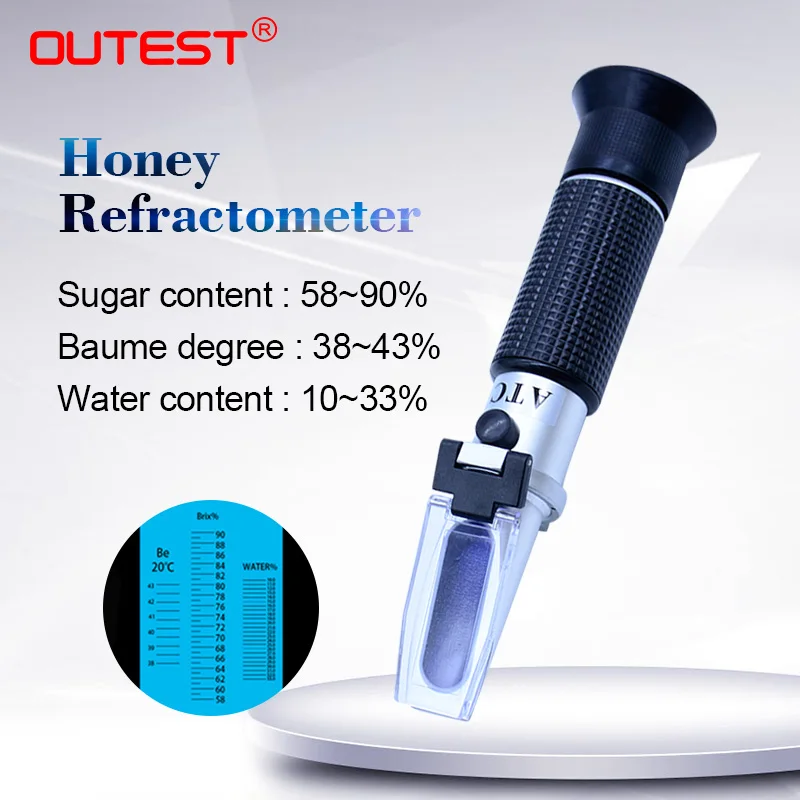 Rz119 Portable Digital Honey Refractometer Baume Meter 5890 Auto