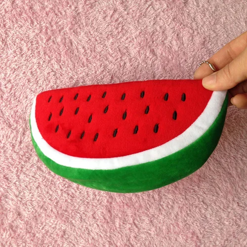 Red watermelon Kawaii Плюшевые Карандаш Чехол школьный Карандаш Чехол s для мальчиков и девочек карандаш кактус сумка Животные Медведь ручка коробки канцелярский подарок расходные материалы - Цвет: Red watermelon