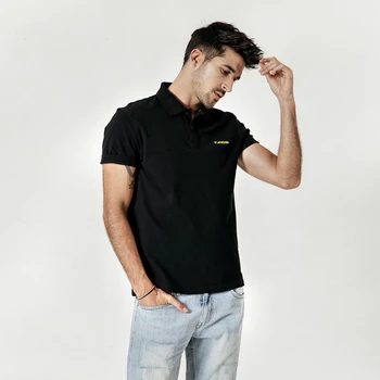 

2019 summer new embroidered logo polo shirt 100% cotton classic top short sleeve high quality plus size 190295