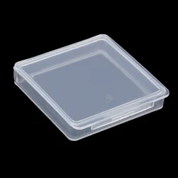 Mini boîte de rangement de perles transparentes carrées en plastique, conteneurs pour la collecte de petits objets, perles, bijoux, artisanat 