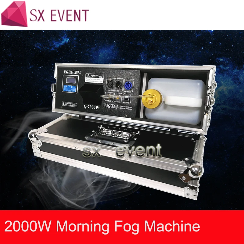 

High Output 2000W Haze Machine 3L Liquid Tank Fog Machine DMX512 For Disco DJ Party Stage LED Effect Lighting Equipment