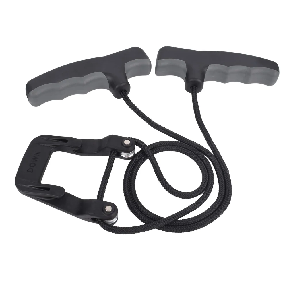 Crossbow Cocking Device | Adjustable Rope Cocker With Handle | Black
