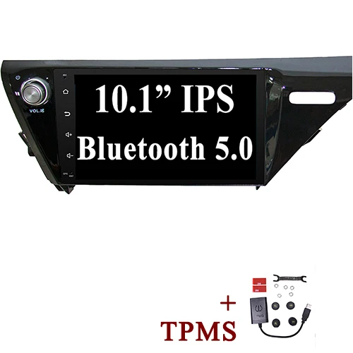 YAZH 10,1 ''ips экран Android 9,0 пирог автомобиля стерео радио для Toyota Camry с Bluetooth 5,0/carplay/Mirror Link - Цвет: with External TPMS