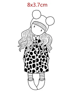 

girl clear stamps and metal cutting dies