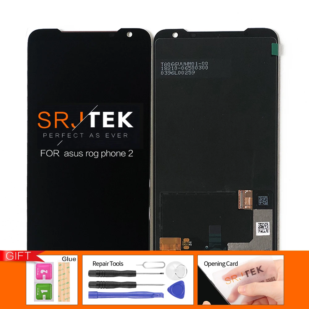 6,5" ЖК-дисплей для ASUS ROG Phone 2 ZS660KL, ЖК-сенсорная панель, дигитайзер, сборка, телефон 2 i001DB, замена