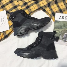 Г., новые осенние ботинки martin Повседневная обувь для влюбленных высокие сапоги уличная нескользящая обувь прогулочная обувь для влюбленных QL-05