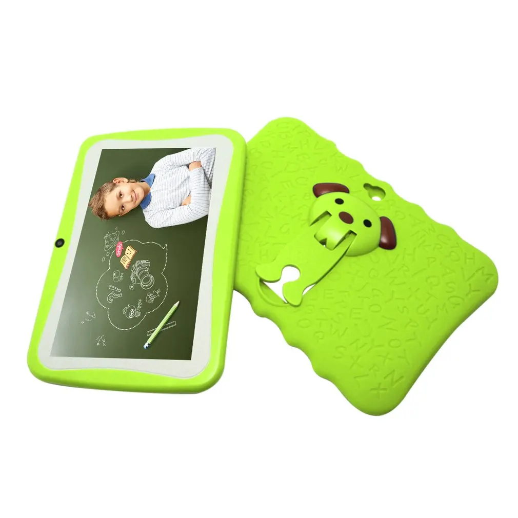 

Onleny 7 inch Q7 A33 Quad Core 512MB+4GB Android 4.4 Kids Tablet PC with Bluetooth 1024x600 Dual Camera with Silicone Case