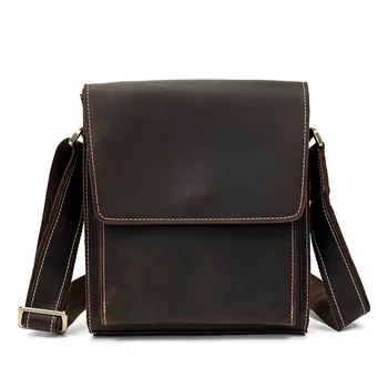 

Men's Leather One-shoulder Bag Sloping Bag Flip-shoulder Bag