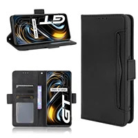 For Realme GT 5G Case Premium Leather Wallet Leather Flip Multi-card slot Cover For OPPO Realme GT 5G RMX2202 Case 1