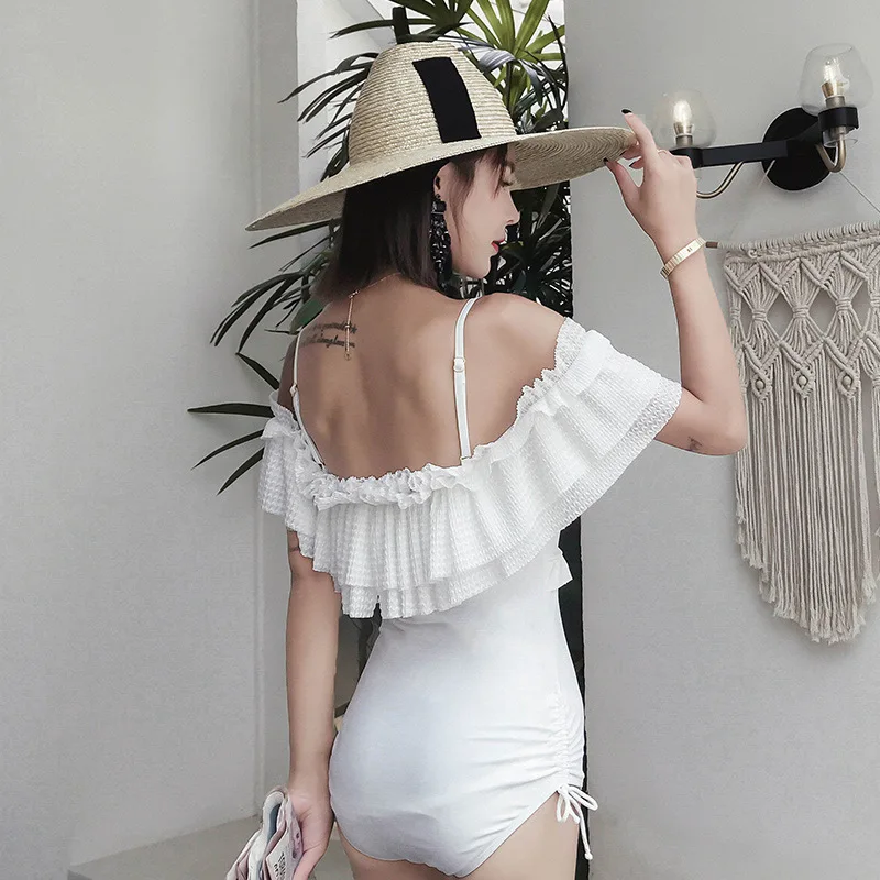 

Swimsuit One Piece Bikinis Female 2019 Swimwear Women Sexy Swim Suits Large Size New Skirt Slender Stomach Push Up Korean Plaid