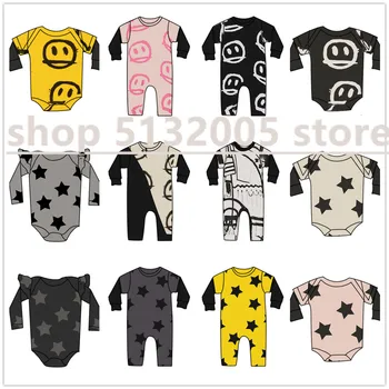 

Pre-sale 2020 autumn and winter new boys and girls cotton fashion printed romper baby girl clothes