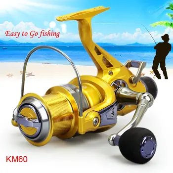 

5.2:1 gear ratio Fishing reel KM50/KM60 Outdoor Sporting Supply Spinning