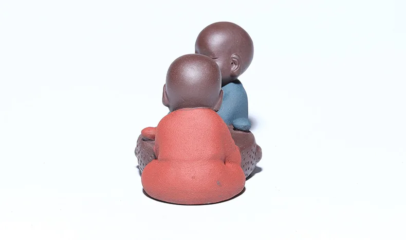 Clay Tea Ornaments Consignment Fully Entirely Handmade Chess Monk Sculpture Wholesale Small Decoration Manufacturers a Generatio