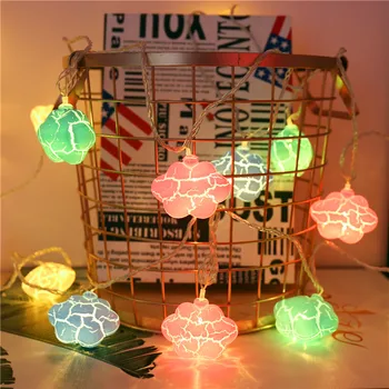 

For Bedroom Living Room Decoration Mushroom Fairy Light Chain Cloud LED String Love Christmas Lights Outdoor Street Garland Lamp