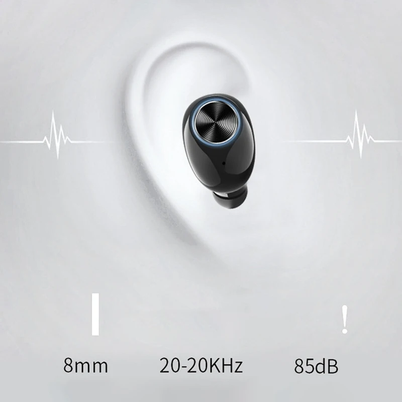 Мини беспроводные Bluetooth наушники с шумоподавлением стерео наушники с микрофоном зарядная коробка для IPhone huawei