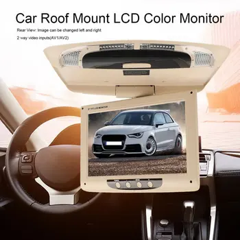

Newest 9 inch 800*480 Screen Car Roof Mount LCD Color Monitor Flip Down Screen Overhead Multimedia Video Ceiling Display