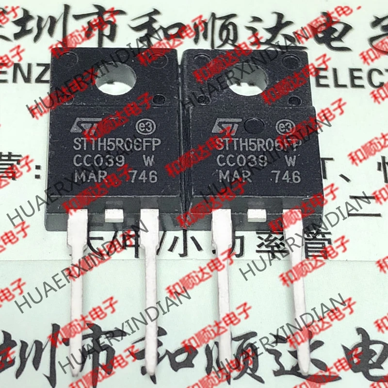 10 шт./лот и STTH5R06FP TO-220F-2 600V 5A