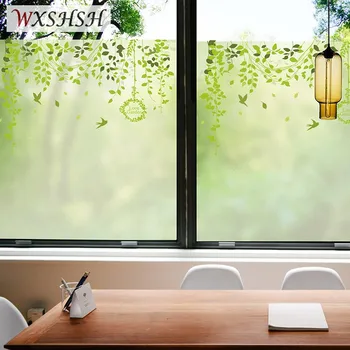 

Customized Size Static Cling Window Sticker Spring Style Decorative Private Reusable Glass Film For Window Door Cabinet Table