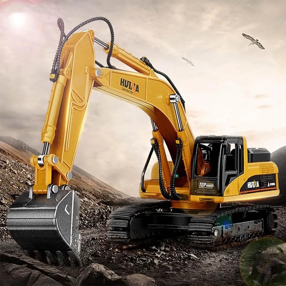 Инженерный экскаватор игрушки 1550 канал 1/12 RC металлический экскаватор зарядка 1:12 RC автомобиль детские подарки Открытый пульт дистанционного управления детские игрушки