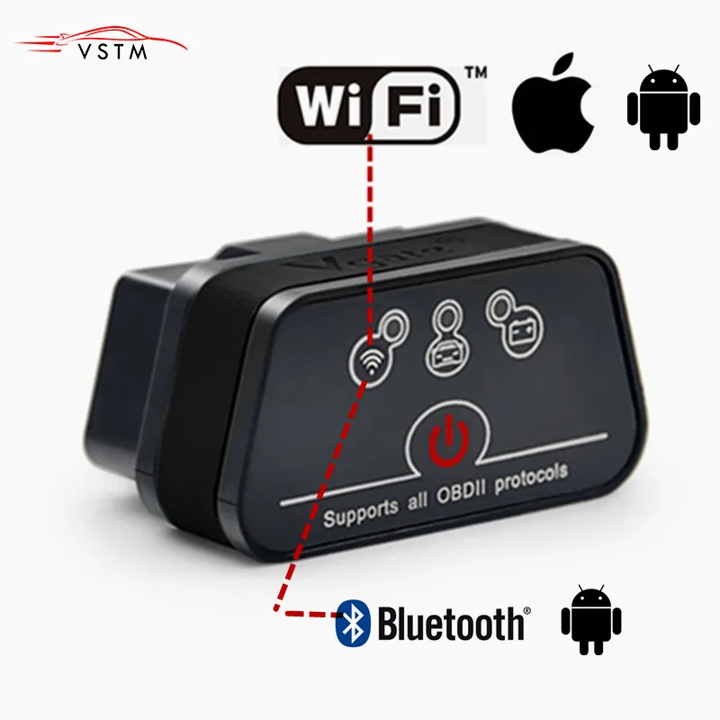 

OBD2 Diagnostic Tool Vgate iCar 2 ELM327 Wifi/Bluetooth for IOS iPhone/Android Icar2 Bluetooth wifi ELM 327 OBDII Code Reader