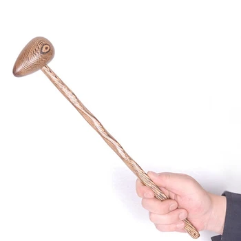 

Massage Knock Hammer, Wooden Massage Stick Meridian Massage Hammer Back Knock Multifunctional Body Relaxation Massager