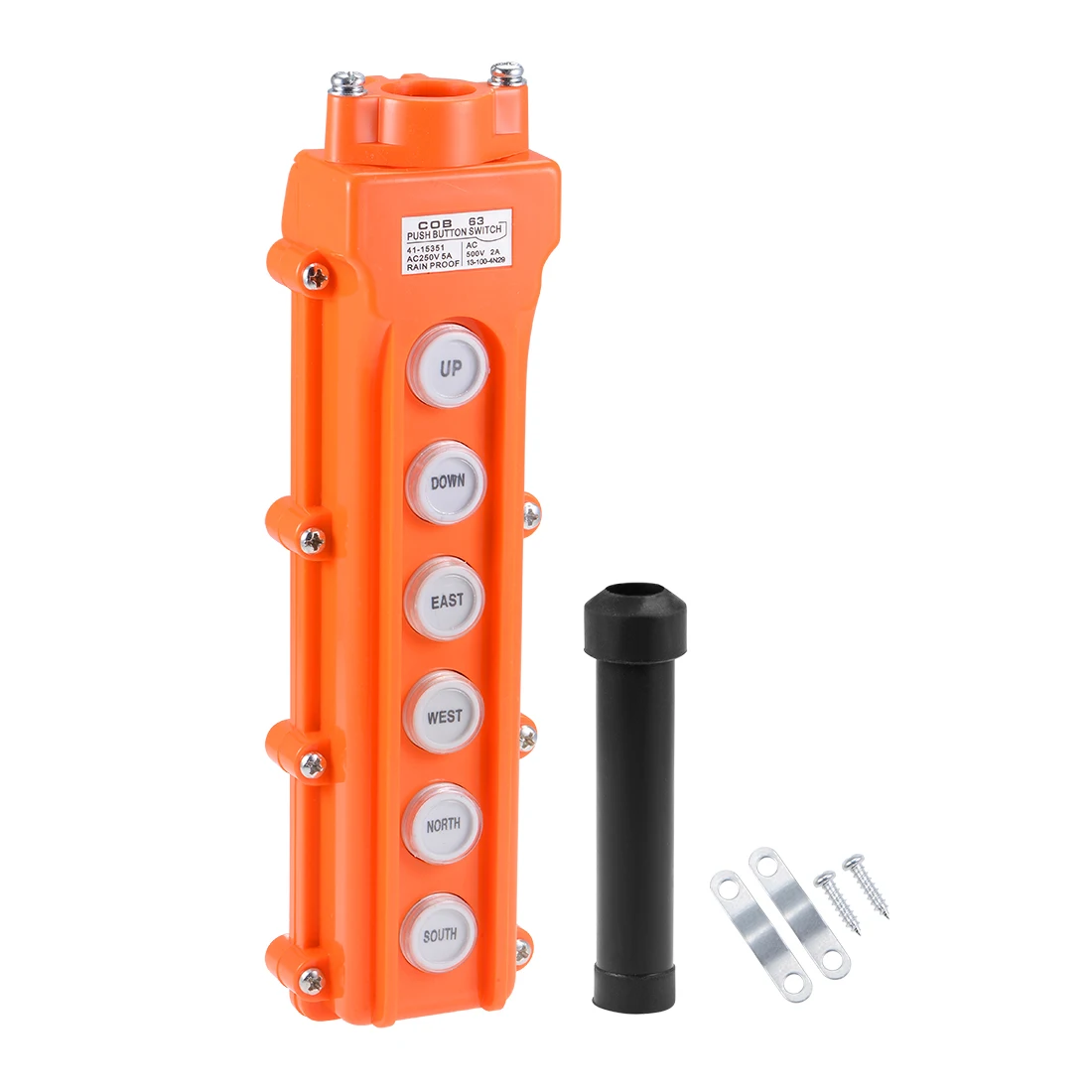 

uxcell Hoist Crane Pendant Control Station Push Button Switch 6 Ways 2pcs